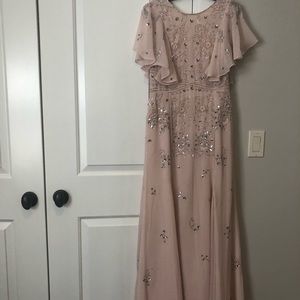 ASOS formal dress with flutter sleeves.